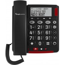 Amplicomms BigTel48 PLUS Big-Button corded phone will call display and hearing enhancements