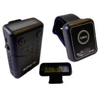 BC346-EM400 Long range waterproof fall detecting call pendant with digital data message pager for senior care & lone workers