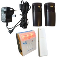 FT47C-DRX 2023 Photoelectric Break Beam Alarm with Portable Alarm Receiver