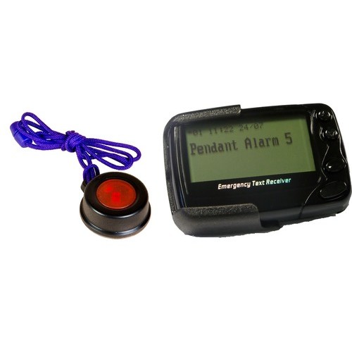 LONG RANGE CALL PENDANT BUTTON WITH RADIO PAGER